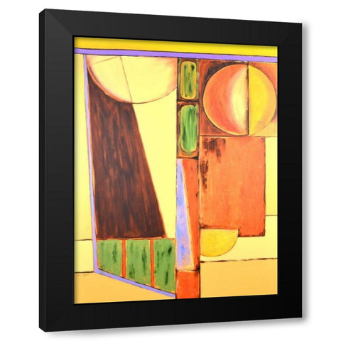 Land Plan - Fall Black Modern Wood Framed Art Print with Double Matting by Segrest, Jane