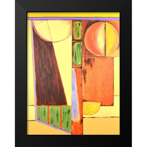 Land Plan - Fall Black Modern Wood Framed Art Print by Segrest, Jane