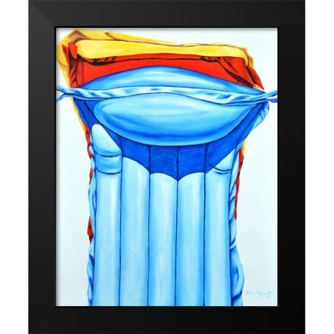 Peak-A-Boo Black Modern Wood Framed Art Print by Segrest, Jane