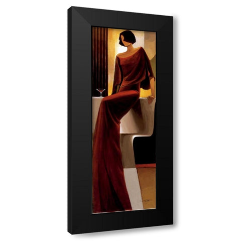 Poise Black Modern Wood Framed Art Print by Mallett, Keith