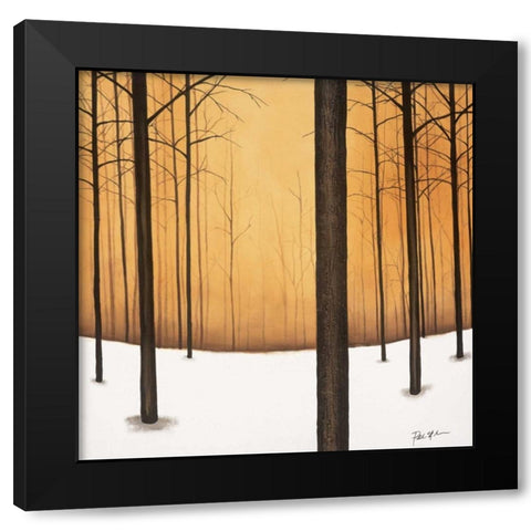 Golden Twilight Black Modern Wood Framed Art Print with Double Matting by St.Germain, Patrick