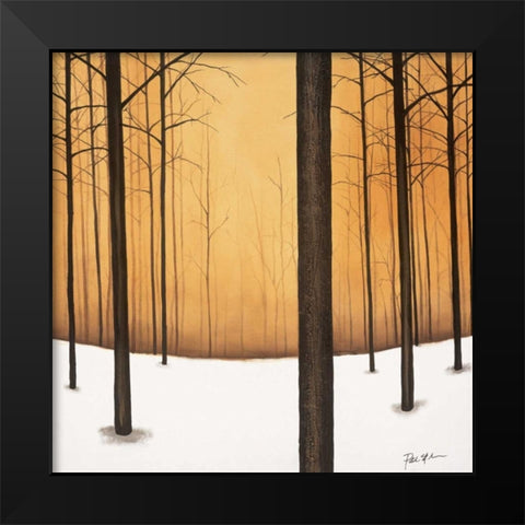 Golden Twilight Black Modern Wood Framed Art Print by St.Germain, Patrick