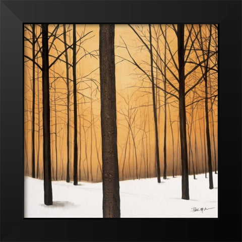 Winter Warmth Black Modern Wood Framed Art Print by St.Germain, Patrick