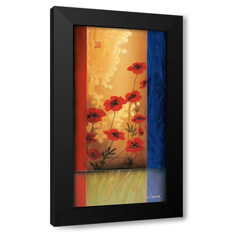 Painters Garden I Black Modern Wood Framed Art Print by Li-Leger, Don