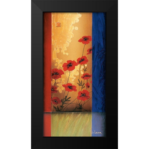 Painters Garden I Black Modern Wood Framed Art Print by Li-Leger, Don