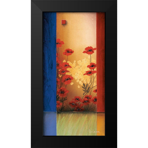 Painters Garden II Black Modern Wood Framed Art Print by Li-Leger, Don