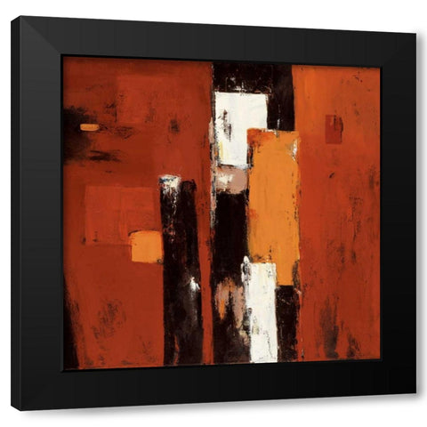 Rhyme Black Modern Wood Framed Art Print by Yiu, Joyce