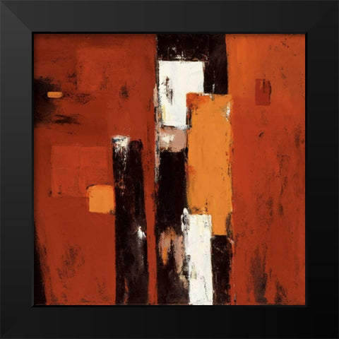 Rhyme Black Modern Wood Framed Art Print by Yiu, Joyce