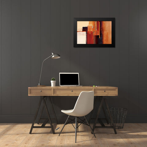 African Jewels I Black Modern Wood Framed Art Print by Barnes, Natasha