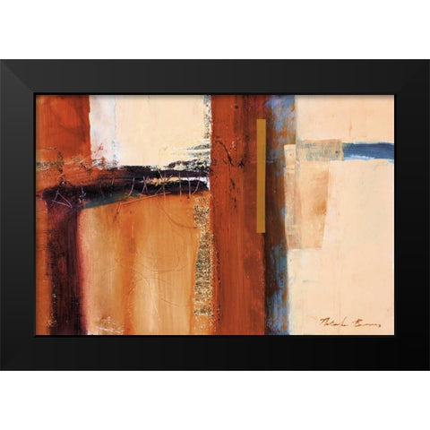 African Jewels II Black Modern Wood Framed Art Print by Barnes, Natasha