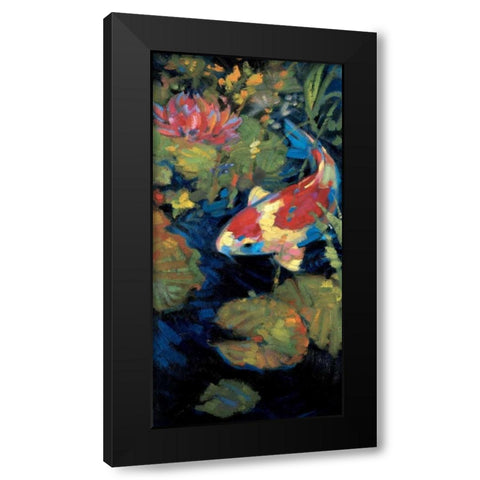 Asian Serenity II Black Modern Wood Framed Art Print with Double Matting by Ostlund, Leif