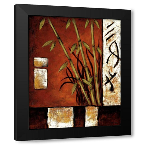 Russet Silhouette I Black Modern Wood Framed Art Print with Double Matting by Sewell, Krista