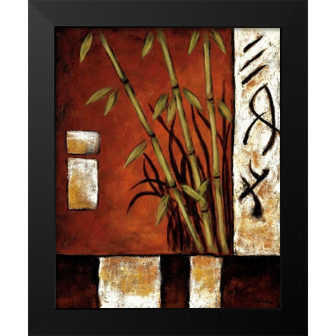 Russet Silhouette I Black Modern Wood Framed Art Print by Sewell, Krista