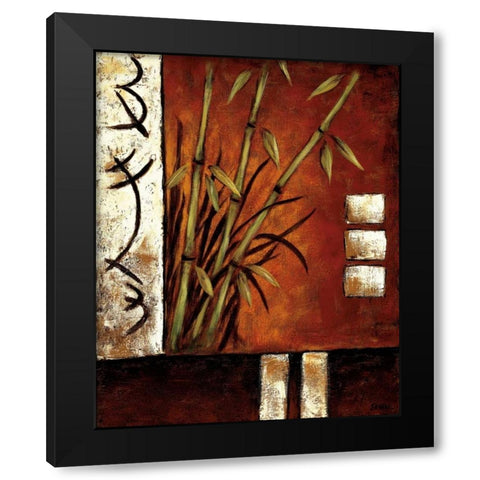 Russet Silhouette II Black Modern Wood Framed Art Print by Sewell, Krista
