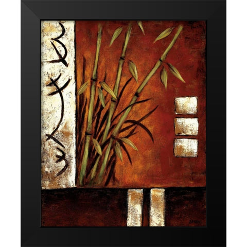 Russet Silhouette II Black Modern Wood Framed Art Print by Sewell, Krista