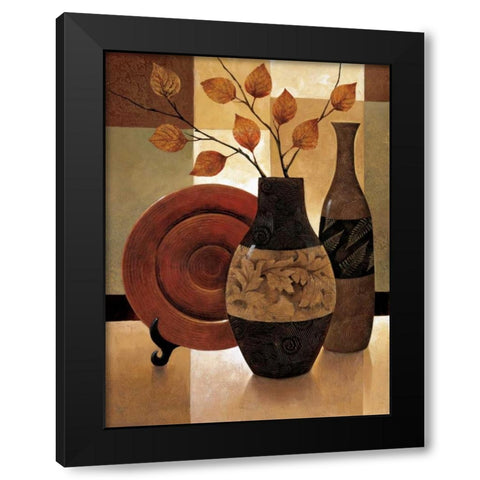 Natures Patchwork I Black Modern Wood Framed Art Print with Double Matting by Mallett, Keith