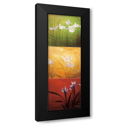 Karma Black Modern Wood Framed Art Print with Double Matting by Li-Leger, Don