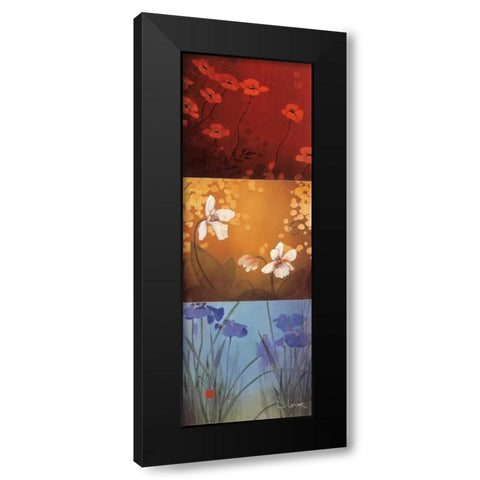 Aura Black Modern Wood Framed Art Print with Double Matting by Li-Leger, Don