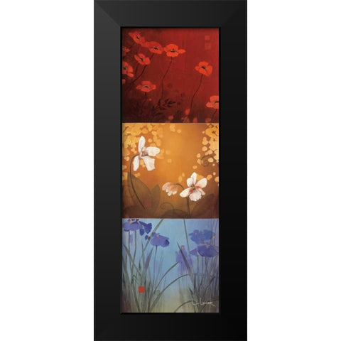 Aura Black Modern Wood Framed Art Print by Li-Leger, Don