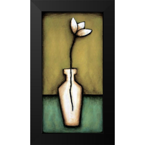 Water Blossoms II Black Modern Wood Framed Art Print by Eve