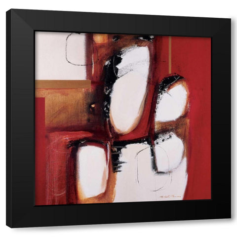 The Drum Black Modern Wood Framed Art Print by Barnes, Natasha