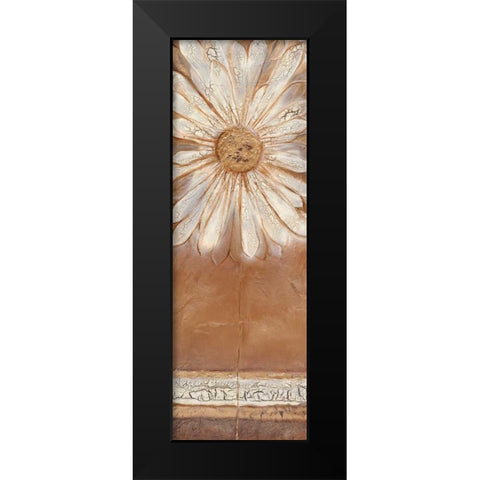 Flower Power II Black Modern Wood Framed Art Print by Darlington, Kerry