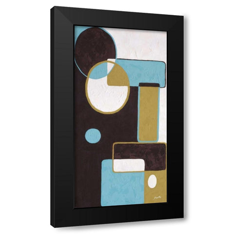 Effervescence I Black Modern Wood Framed Art Print with Double Matting by St. Amant, Yvette