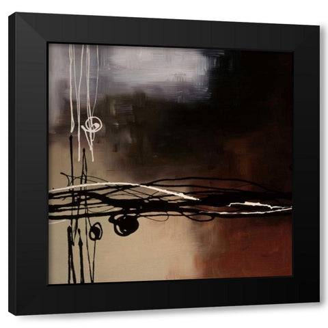 Prelude in Rust I Black Modern Wood Framed Art Print with Double Matting by Maitland, Laurie