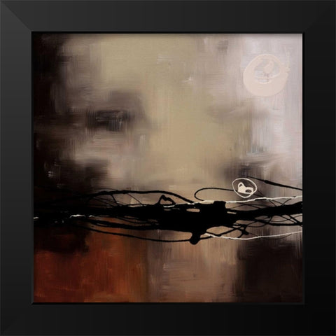 Prelude in Rust II Black Modern Wood Framed Art Print by Maitland, Laurie