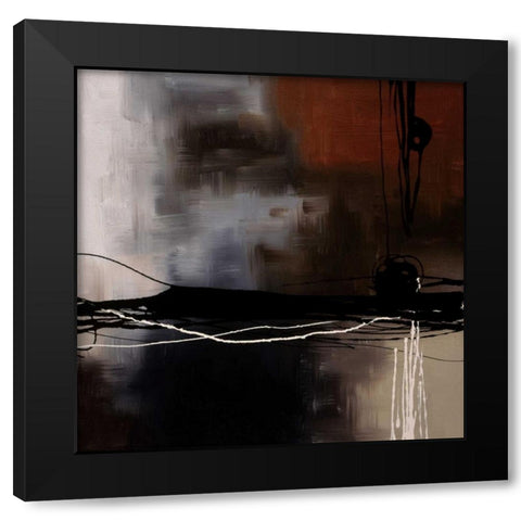 Prelude in Rust III Black Modern Wood Framed Art Print with Double Matting by Maitland, Laurie