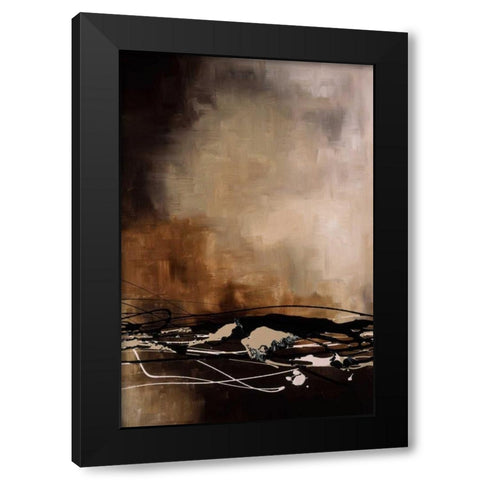 Tobacco and Chocolate II Black Modern Wood Framed Art Print with Double Matting by Maitland, Laurie