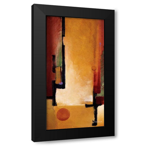 On the Rise Black Modern Wood Framed Art Print with Double Matting by Li-Leger, Noah