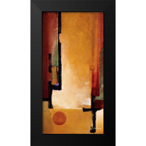 On the Rise Black Modern Wood Framed Art Print by Li-Leger, Noah