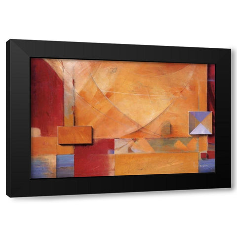 Poets Passage Black Modern Wood Framed Art Print with Double Matting by Li-Leger, Don