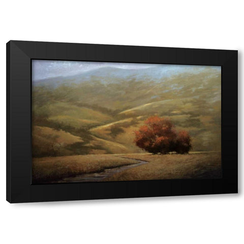 Dwindling Fall Black Modern Wood Framed Art Print with Double Matting by Winegar, Simon