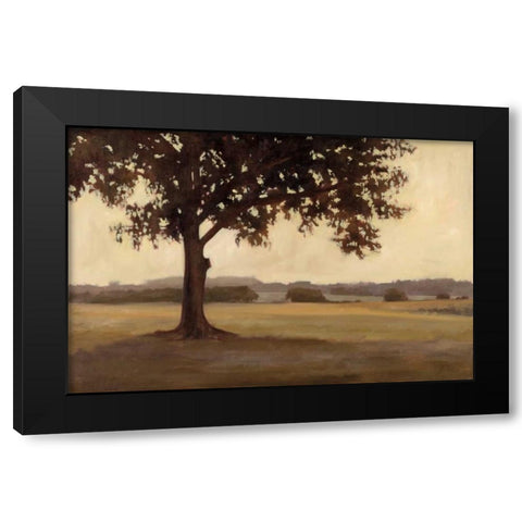 An Old Acquaintance Black Modern Wood Framed Art Print by Lightell, Megan