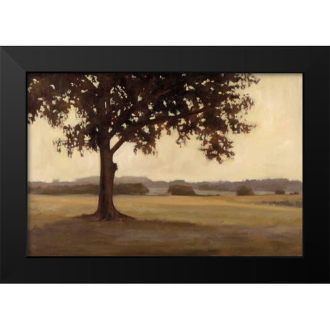 An Old Acquaintance Black Modern Wood Framed Art Print by Lightell, Megan