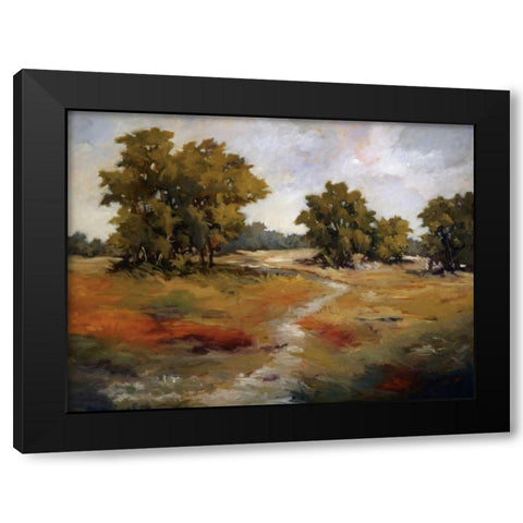 Peaceful Retreat II Black Modern Wood Framed Art Print with Double Matting by Baynes, Maija