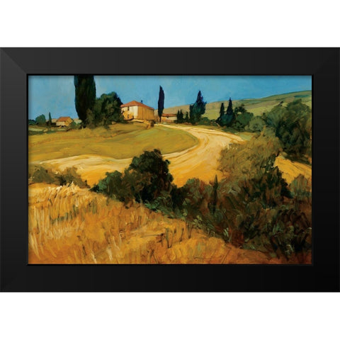 Bella Toscana Black Modern Wood Framed Art Print by Craig, Philip