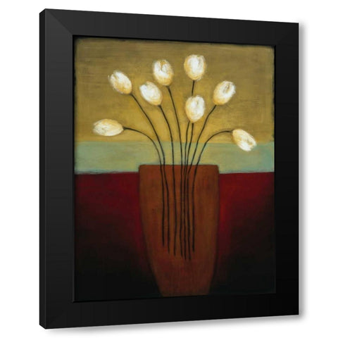 Tulips Aplenty I Black Modern Wood Framed Art Print by Eve