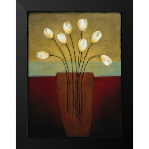Tulips Aplenty I Black Modern Wood Framed Art Print by Eve