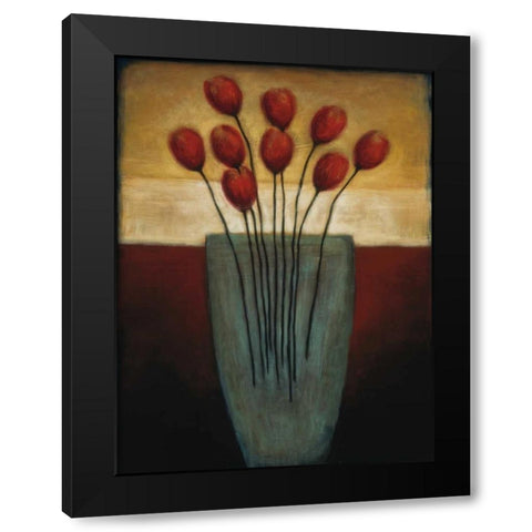 Tulips Aplenty II Black Modern Wood Framed Art Print by Eve