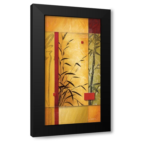 Garden Dance II Black Modern Wood Framed Art Print with Double Matting by Li-Leger, Don