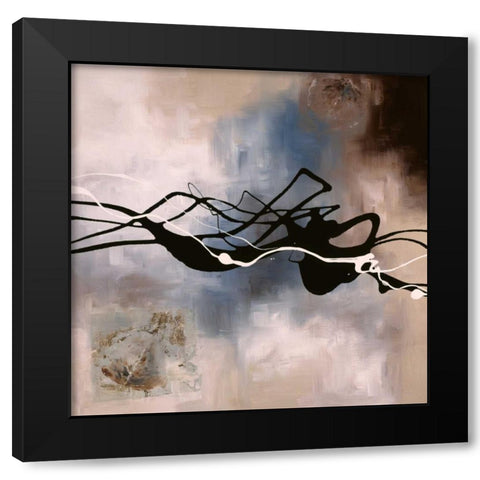 Watery Hollow I Black Modern Wood Framed Art Print with Double Matting by Maitland, Laurie
