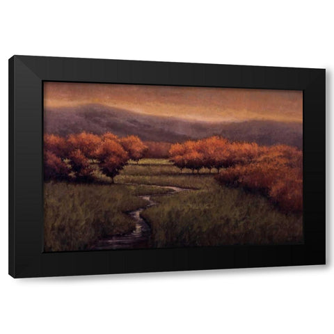 Morning Fescue Black Modern Wood Framed Art Print with Double Matting by Winegar, Simon