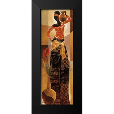 Bahiya Black Modern Wood Framed Art Print by Mallett, Keith