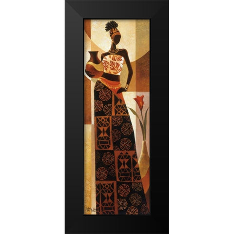 Naima Black Modern Wood Framed Art Print by Mallett, Keith