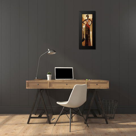 Amira Black Modern Wood Framed Art Print by Mallett, Keith