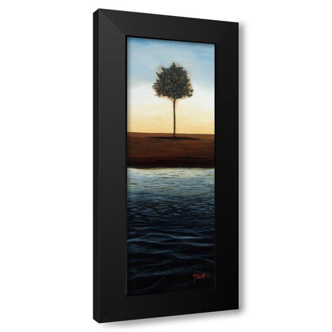 Across the Water II - Blue Landscape Black Modern Wood Framed Art Print by St.Germain, Patrick