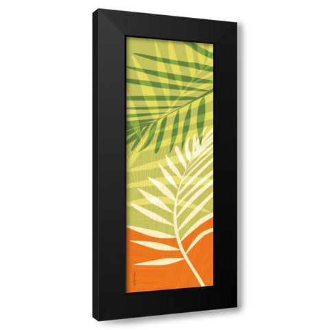 Tropic II Black Modern Wood Framed Art Print by Ahava